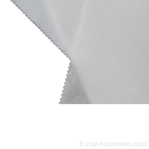 Tissu entrelacé 100% polyester non tissé